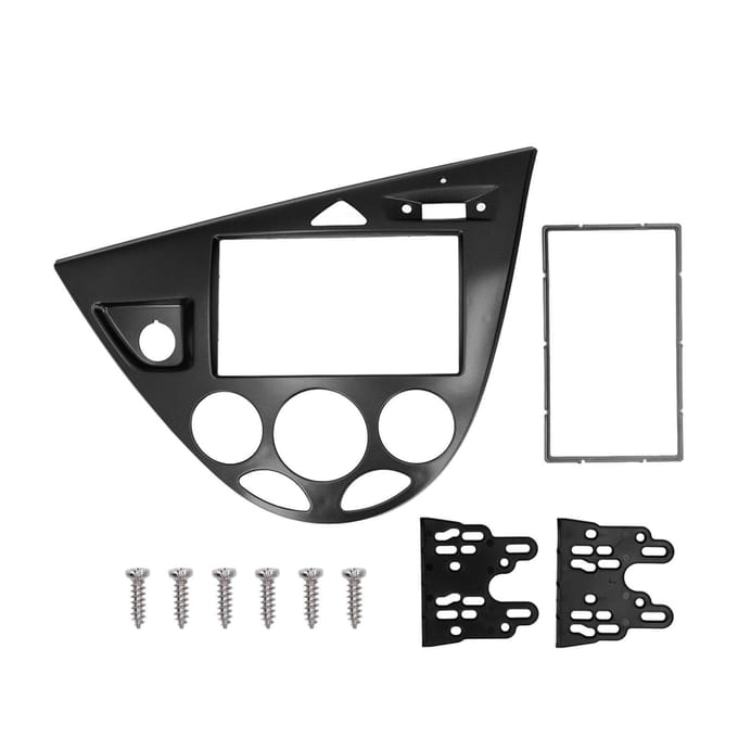 2DIN Geluid CD DVD Paneel Dashboard Decoratie Plug en Play Vervanging voor Focus 1998‑2006 Black black