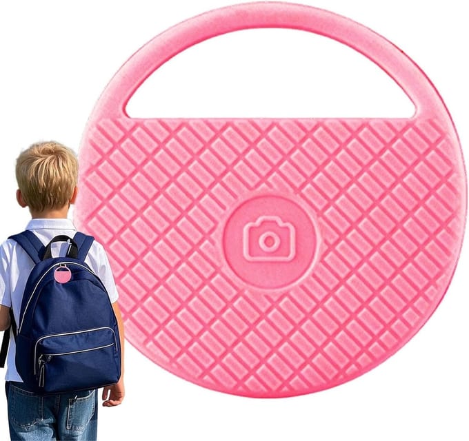 Zoekhulp Tags - Sleutelvinder Tracker - Spullen Terugvinden - Tweeweg Alarm - 3.8x3.8cm - Wit