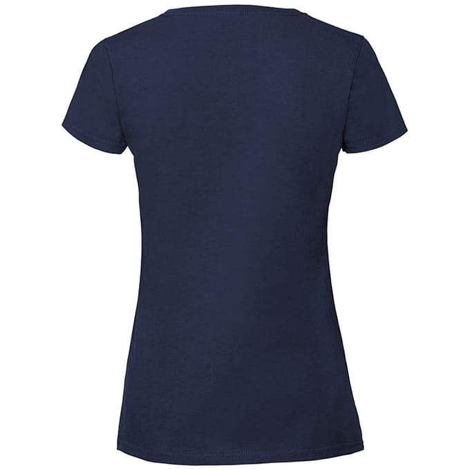 Fruit Of The Loom Vrouwen / Dames Fit Ringgesponnen Premium Tshirt (Marine)