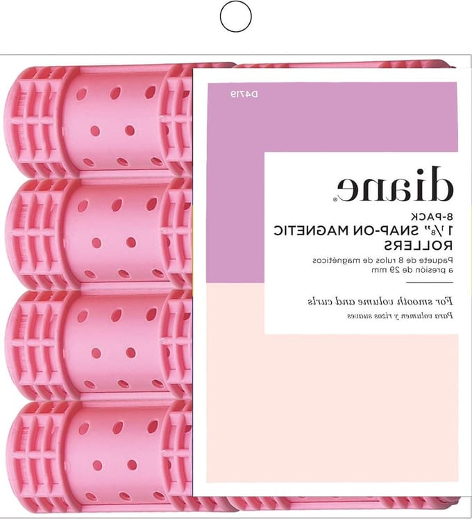 Magnetische Rollers - Klik Rollers - Haar Krullen - Zonder Klemmen - 1 1/8 Inch - Roze