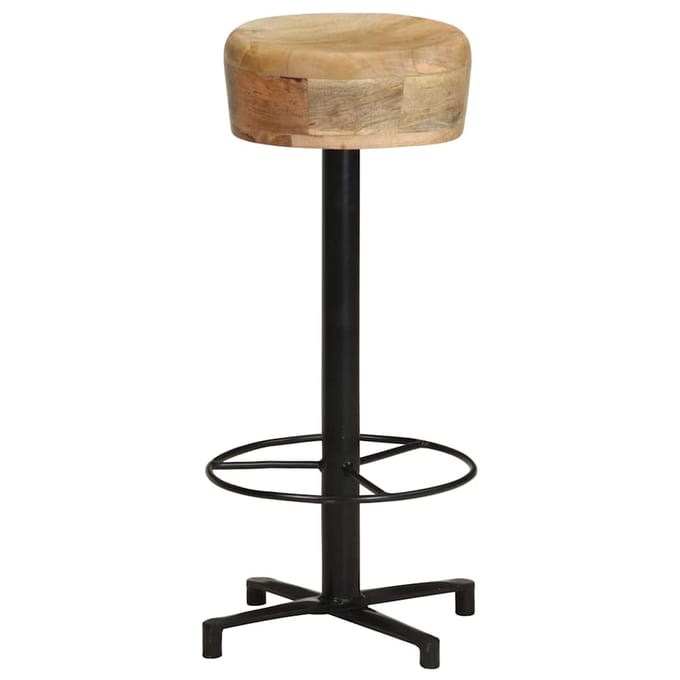 vidaXL - Barkrukken - 2 - st - 76 - cm - massief - mangohout