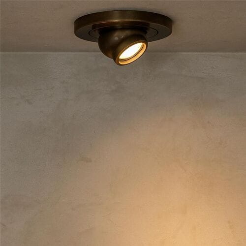 KS Verlichting Inbouwspot Ariel Antiek Messing