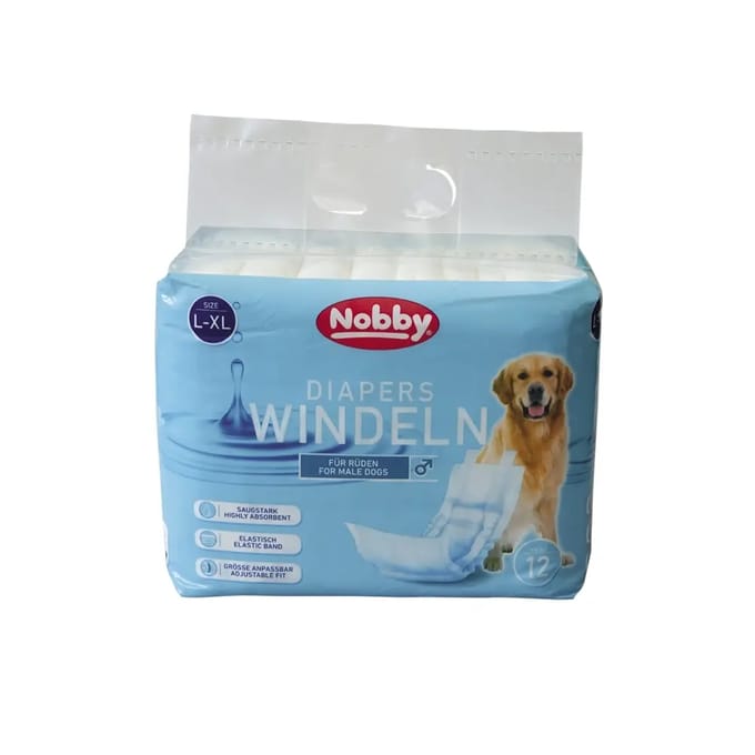 Luiers voor mannelijke honden Nobby Pet (x12)