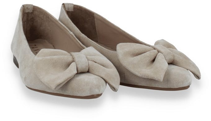 Tango Dames Ballerina Duna 3-m Suede | Beige | Maat: 39