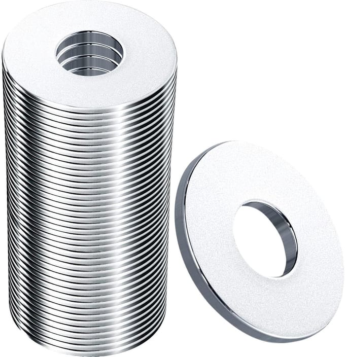 Roestvrijstalen ringen M4 x 12 mm - 120 stuks, ideaal voor bevestiging en constructie