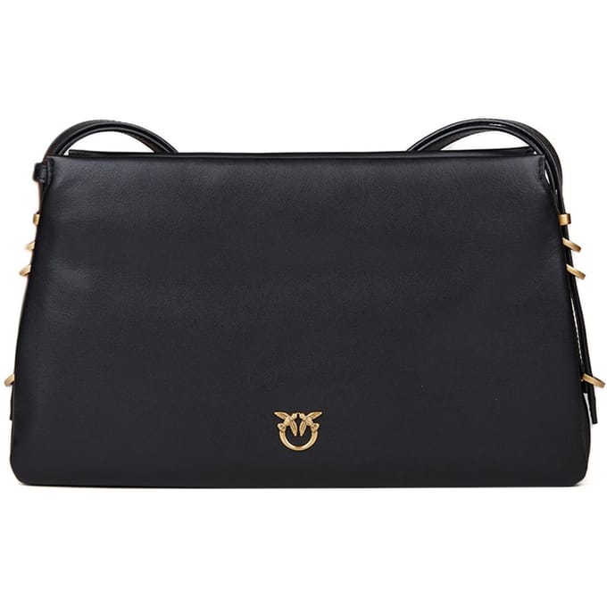 PINKO schoudertas Triplet Black - Antique Gold zwart