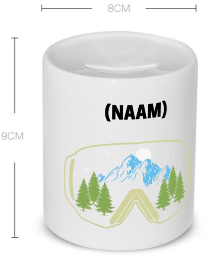 Akyol - snowboard met eigen naam Spaarpot - Snowboarden - snowboarders - wintersport - 350 ML inhoud