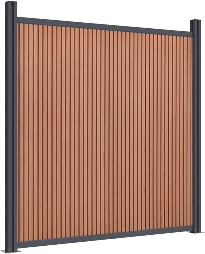 Tuinscherm Hout Bruin 180x186 cm Privacyscherm