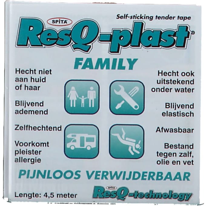 ResQ-plast Familie Beige 25mm 1 Pleister
