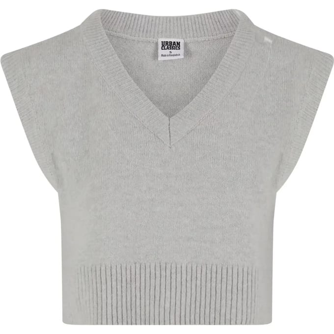 Urban Classics - Soft Knit Pullunder Mouwloze top - XS - Grijs