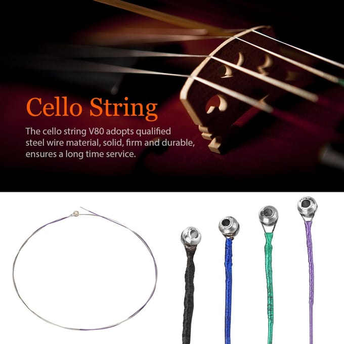 IRIN Professionele Stalen Draad Cello Snaren V80 Muziekinstrument Accessoires gray