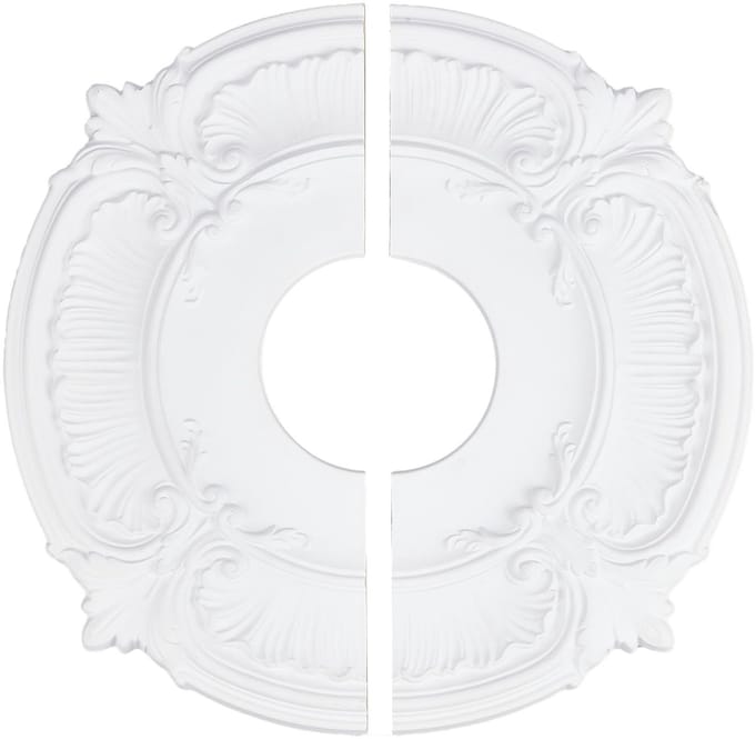 Dailygoods - PU Plafondmedaillon met Vintage Bloem Motief 30 cm