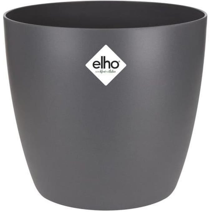 ELHO Pot de fleurs Brussels Rond - Ø 30 x H27,1 cm - Anthracite