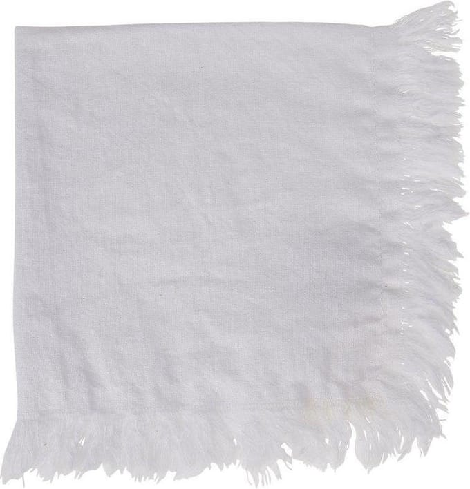 Cote Table Nalia katoen witte servet (2 stuks) 35x35cm - witte servetten