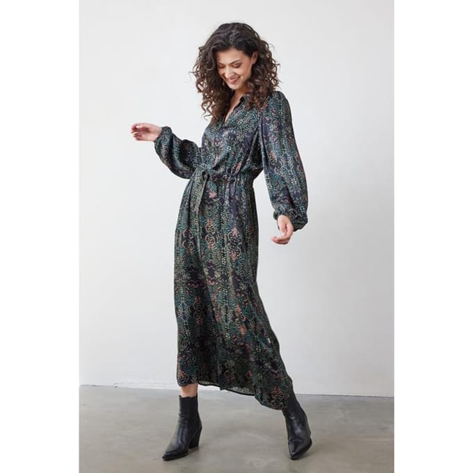 Dress Alinea Black Puntos print