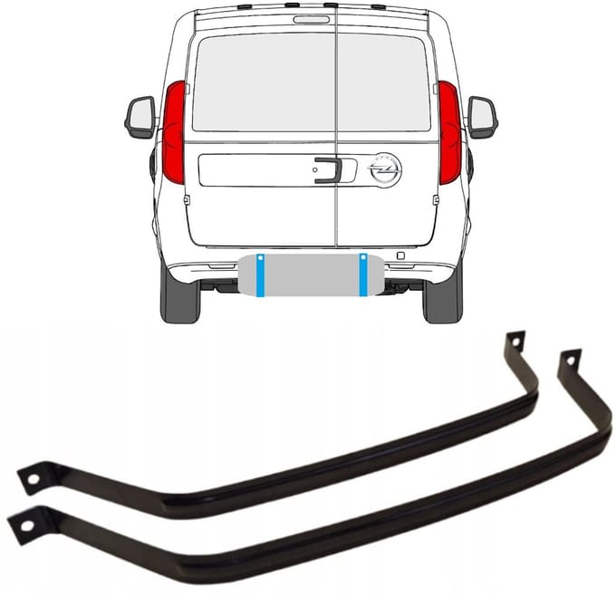 Brandstoftank klemmen voor Opel Combo D 2011-2018