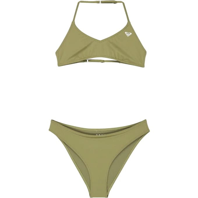 Roxy Solid Active Rg Triangle Bralette Bikini Groen 10 Years Meisje