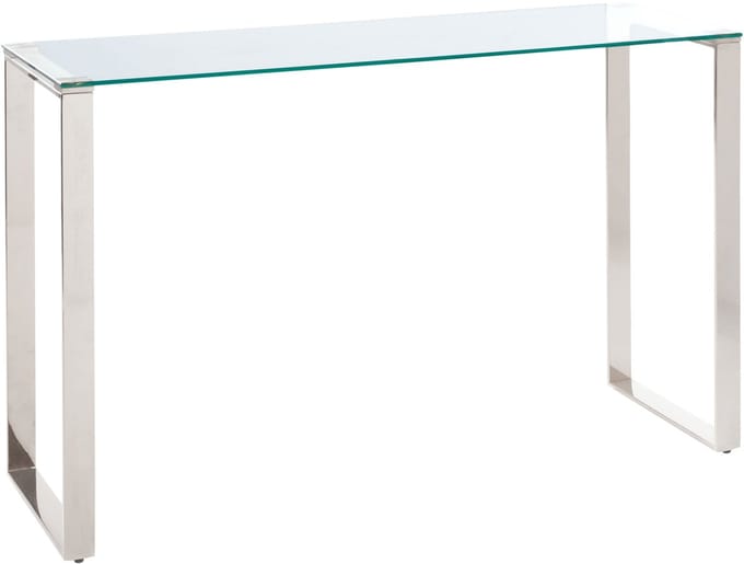 TILON - Sidetable - Zilver - Veiligheidsglas