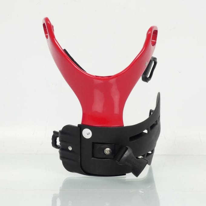 Beschermingsframe Asterisk Maat L onder links rood voor motor cross enduro TT