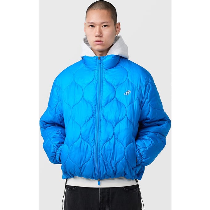 Home Grown Roily Quilted Jacket, blauw