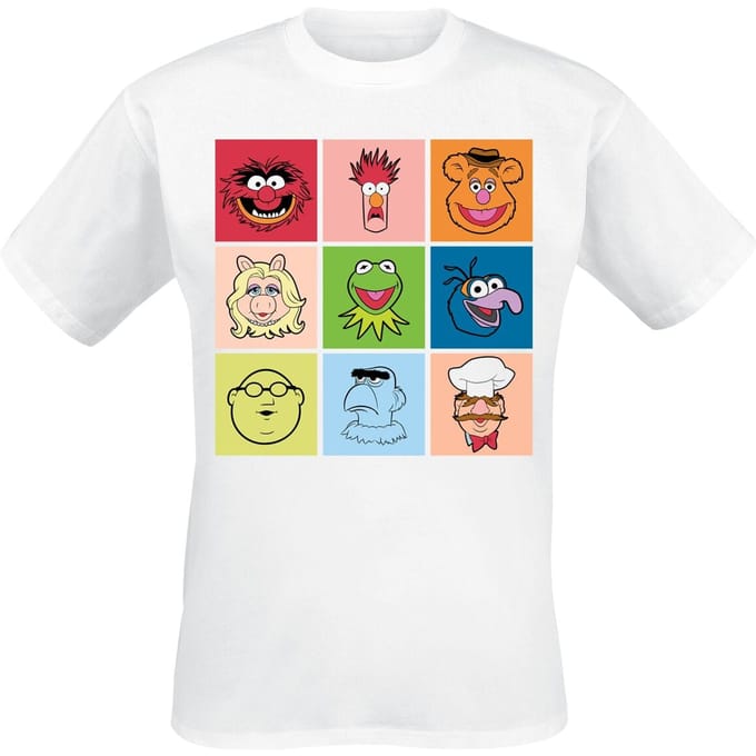 Die Muppets T-shirt - Squares - XL - voor Mannen - wit