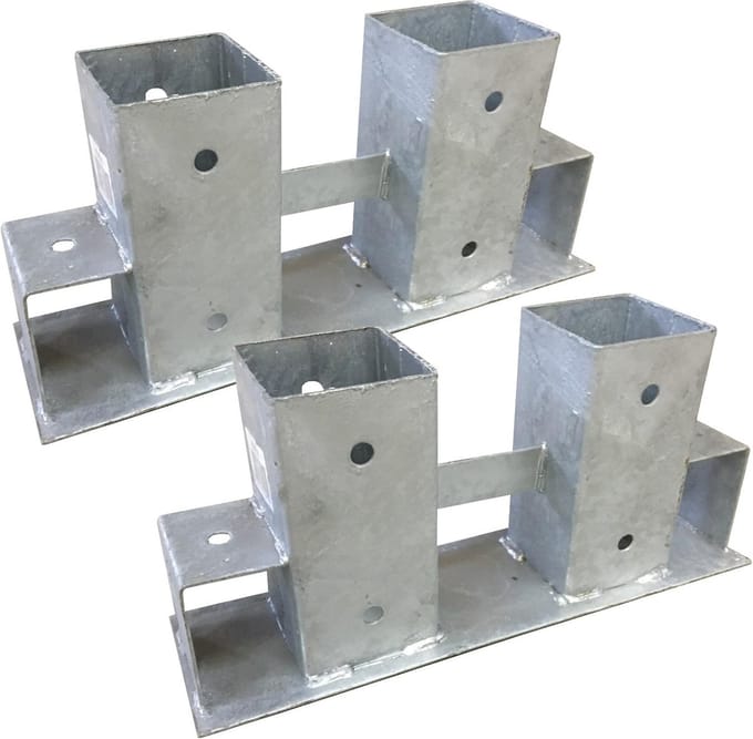Stapel Hulp - Hout Frame - Haardhout Opslag - Verstelbaar - 34 x 10 x 15 cm - Verzinkt