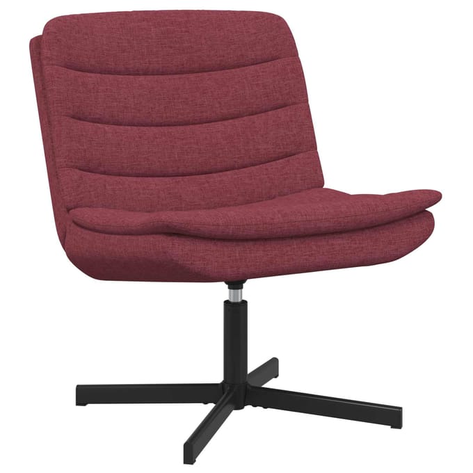 vidaXL - Draaistoel - Wijnrood - 63 - x - 75 - x - 76 - cm - Stof