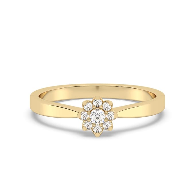 Diam Addict Ring 585 Gelbgold mit im Labor gezüchteten Diamanten