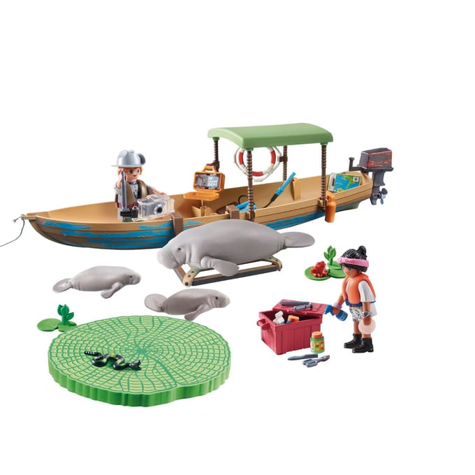 PLAYMOBIL Wiltopia Boottocht naar de zeekoeien - 71010