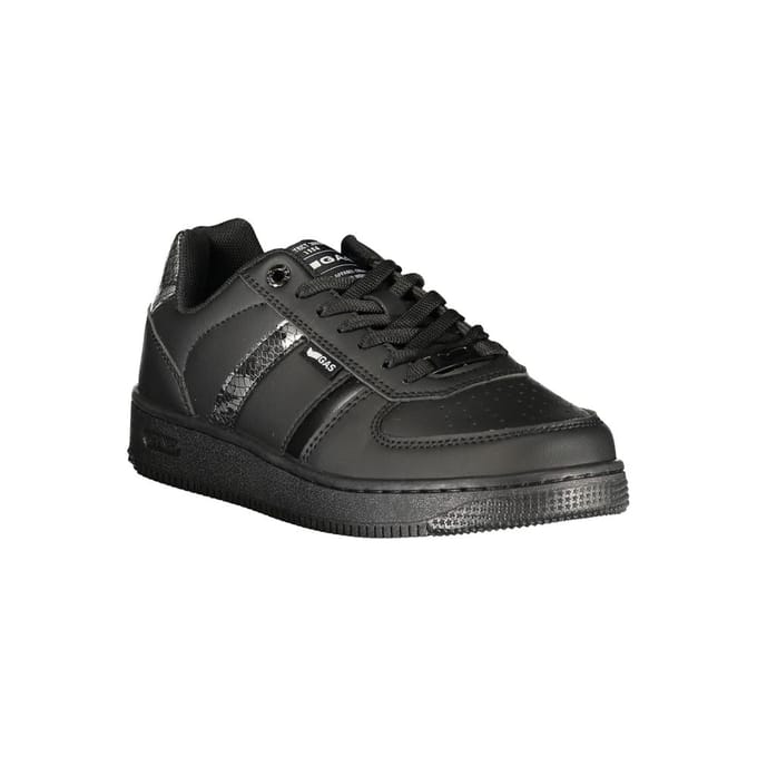 Gas Zwarte Polyurethaan Dames Sneakers