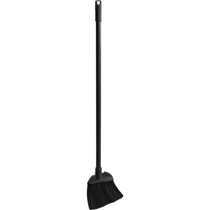 Rubbermaid Lobby Pro-bezem, met één hand te hanteren, met afgeschuinde borstelharen, L 190,5 x B 50,8 x H 889 mm, kunststof, zwart