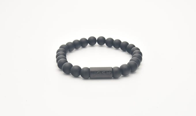 Josh-9313-Armband-Mat zwart-Heren