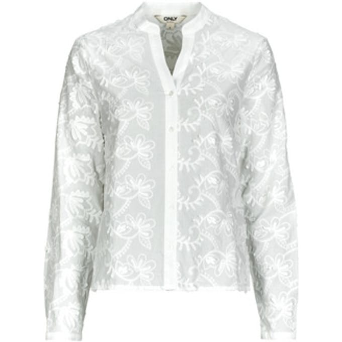 Blouse Only ONLCARMEN FR L/S 3D EMB SHIRT