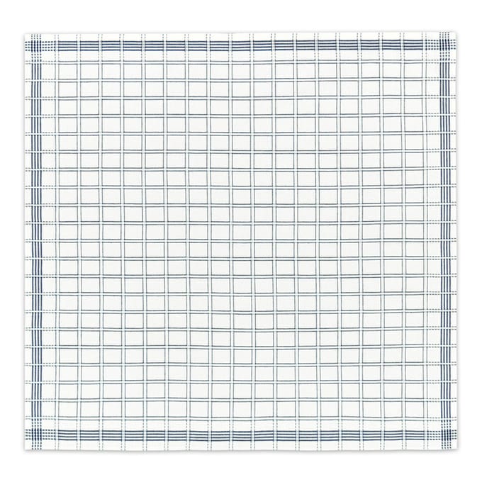 DDDDD - Nation - Theedoek - Set van 6 - Katoen - Dobby weefsel - 65x65 cm - Blauw
