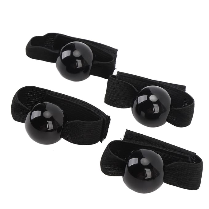 4 stuks volleybaluitrusting voor het aanleren van de juiste handplaatsing, waardoor overmatig handcontact wordt voorkomen black