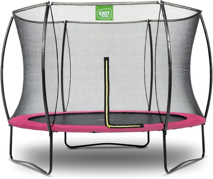 Ronde Trampoline Ø244cm met Veiligheidsnet - Compact en Veilig Tuinteckel voor Kinderen