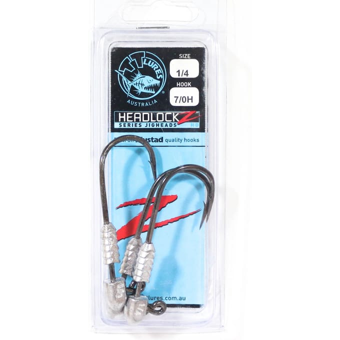 Tackle Tactics TT Headlockz HD jigkop 1/4 oz 7/0 3/verpakking (3443)