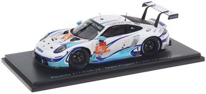 Spark Porsche 911 Team Project 1 2021 Le Mans 24H Pera 1/43 RSR-19 #56 E. Perfetti/M. Cairoli/R. black