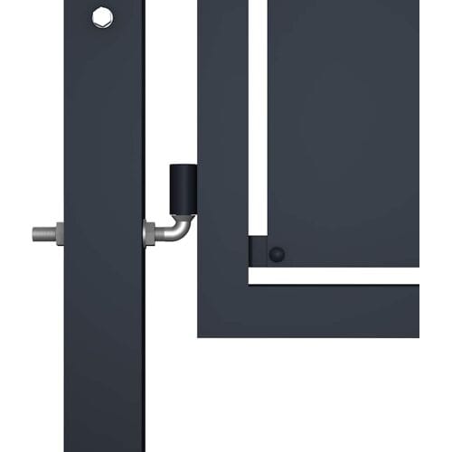 Portail de Jardin en Acier 300 x 175 cm Anthracite