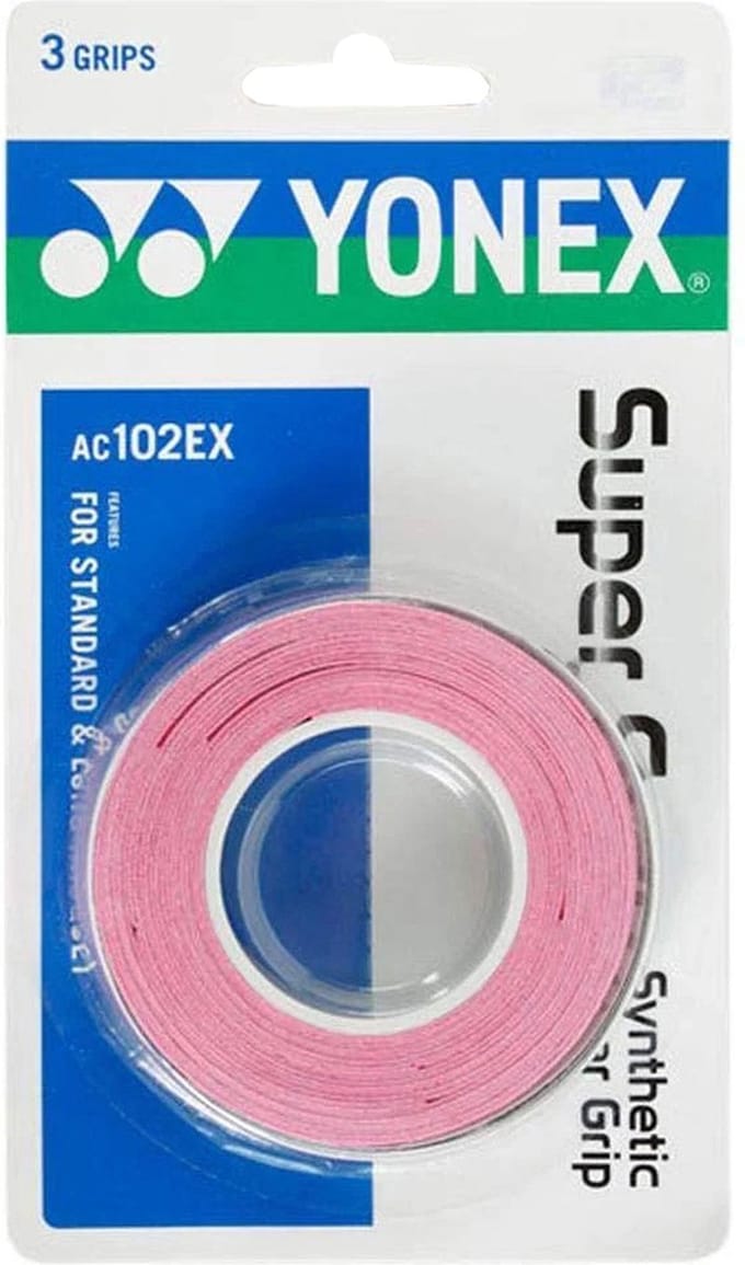 YONEX AC-102EX Wet Super Grap - roze - 3pcs