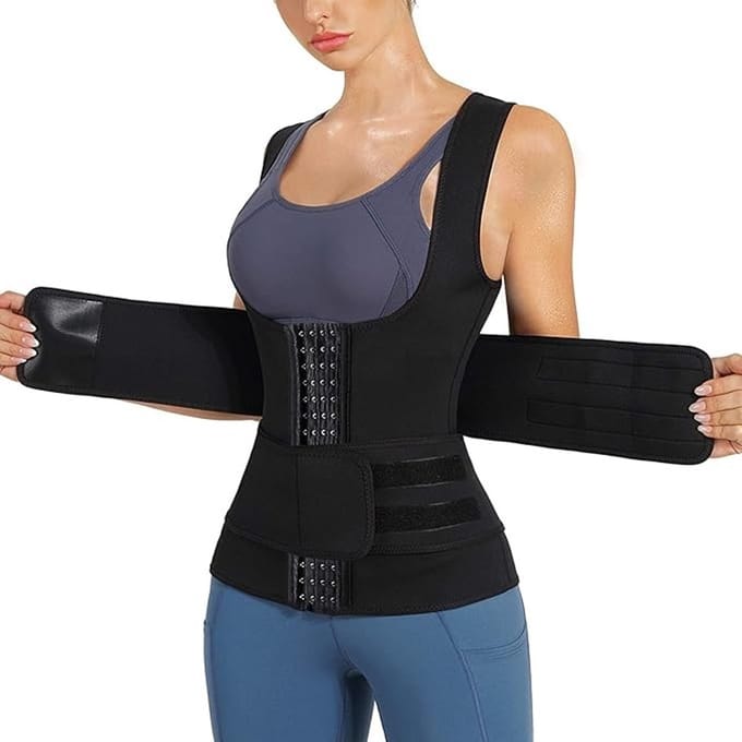 Neopreen Taille Trainer met Gordel - Shapewear Tanktop voor Vrouwen