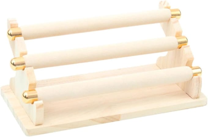 Sieraden Displaystandaard - Sieraden Organizer - Sieraden Presenteren - 3 Lagen Toren - Niet gespecificeerd - Beige
