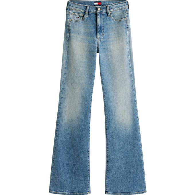 Tommy Hilfiger Sylvia High Flare Denim Medium Größe: W28L30 | Ausgestellte Hosen Outlet | Damen | Blau