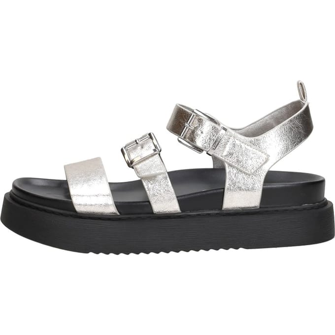 Tamaris Sandalen Plat Sandalen Plat - Zilverkleur - Maat 37