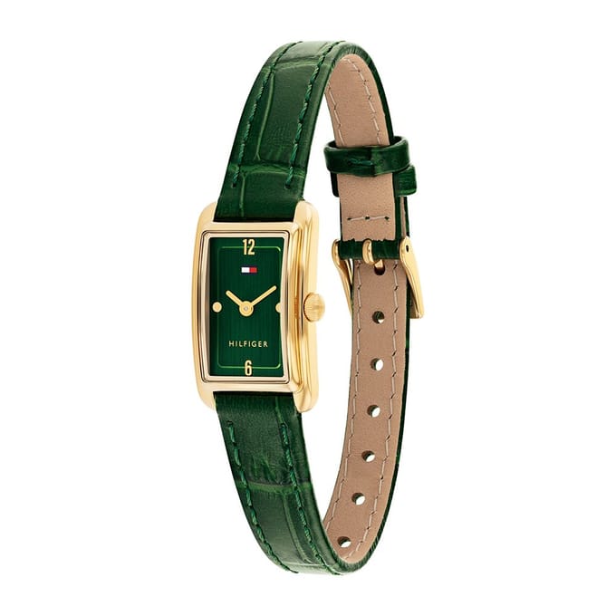 Tommy Hilfiger Madison 1782850 Horloge - Leer - Groen - Ø 19 mm
