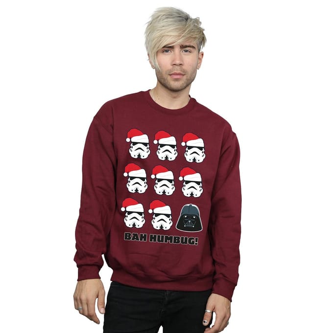 Star Wars Heren Kerstmis Humbug Sweatshirt (Bourgondië)