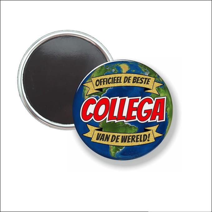 Button Met Magneet 58 MM - Officieel De Beste Collega Van De Wereld - NIET VOOR KLEDING