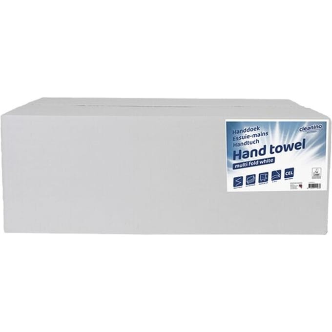 Papieren handdoeken 2-laags wit 25x 150 bladen
