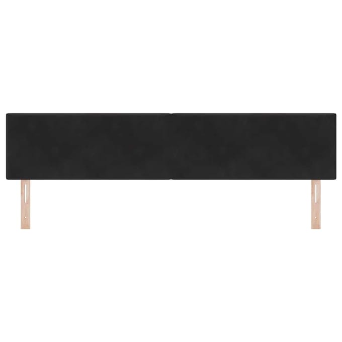 vidaXL - Hoofdbord - Zwart - 200 - cm - Fluweel