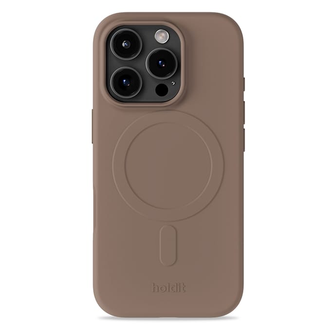 Holdit Soft MagSafe Case voor de Apple iPhone 16 Pro - Mocha Brown
